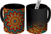 Magische Mok - Foto op Warmte Mok - Mandala natuurlijke elementen - 350 ML