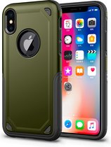 Mobiq Extra Beschermend Armor Hoesje iPhone XR - Schokbestendig beschermhoesje iPhone XR 6.1 - Stootvast met TPU en Polycarbonaat - Backcover case met hard back voor Apple iPhone X