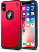 Mobiq - Extra Beschermend Hoesje iPhone XS Max - rood