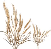 PTMD Leaves Plant Tarwe Kunsttak - 34 x 19 x 43 cm - Metallic goud