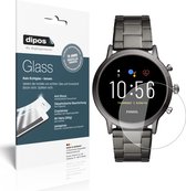 dipos I 2x Pantserfolie helder compatibel met Fossil Gen 5 Smartwatch Beschermfolie 9H screen-protector