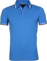 Suitable - Polo Brick Blauw - Slim-fit - Heren Poloshirt Maat L