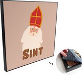 Akoestische Panelen - Geluidsisolatie - Akoestisch Wandpaneel - Wanddecoratie - Schilderij - 120x120 cm - Chocolade - Sinterklaas - Sint - Kinderen - Jongens - Meisjes - Kind - Geluidsdemper - Isolatie platen - Studio Schuim