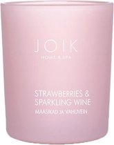 Joik Geurkaars Strawberry & Sparkling Wine 150 Gram Glas Roze