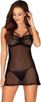 Joylace Transparante Babydoll - Zwart - Sexy Lingerie & Kleding - Lingerie Dames