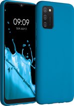 kwmobile telefoonhoesje voor Samsung Galaxy A02s - Hoesje voor smartphone - Back cover in Caribisch blauw