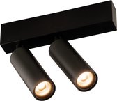 Plafondlamp LED design zwart of wit richtbaar 2x4W module 360 lumen
