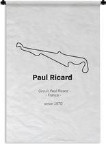 Wandkleed - Wanddoek - Formule 1 - Frankrijk - Circuit - 60x90 cm - Wandtapijt - Cadeau voor man