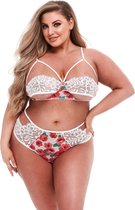 Baci - White Floral & Lace Bra Set Q