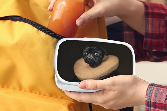 Boîte à pain Wit - Boîte à lunch - Boîte à pain - Peinture - Carlin - Maîtres anciens - 18x12x6 cm - Adultes