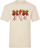 T-shirt Orange ACDC - Off white (XL)