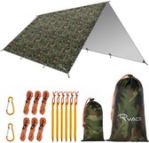 Tentzeil 3 x 4 Meter waterdicht, compact en licht camo