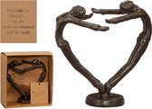Decopatent® Beeld Sculptuur Liefde - Love - Sculptuur van Metaal - Design Sculpturen - Moments of Life - In Giftbox