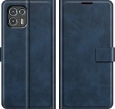Deluxe Book Case - Motorola Edge 20 Lite Hoesje - Blauw