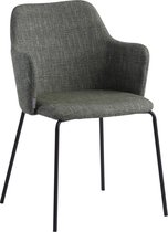 Liv's Skippinge Fauteuil - Modern - Kaki - Gestructureerd - 55 cm x 59 cm x 85 cm