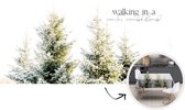 Kerst Tafelkleed - Kerstmis Decoratie - Tafellaken - Kerstboom - Winter - Sneeuw - 260x130 cm - Kerstmis Versiering