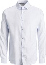 JACK & JONES Wit getailleerd overhemd voor heren