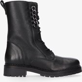 Tango | Julie 14-a black leather chain boot - black sole | Maat: 41