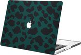 iMoshion Design Laptop Cover MacBook Pro 13 inch Retina - Green Leopard
