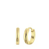Lucardi - Heren Goldplated oorringen 2,5mm - Oorbellen - Cadeau - Staal - Goudkleurig
