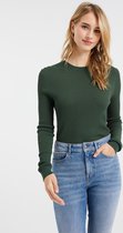 WE Fashion Dames fijngebreide trui met structuur
