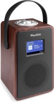 DAB radio + Bluetooth speaker - Audizio Modena - Ingebouwde accu + Bluetooth 5.0 - Hout