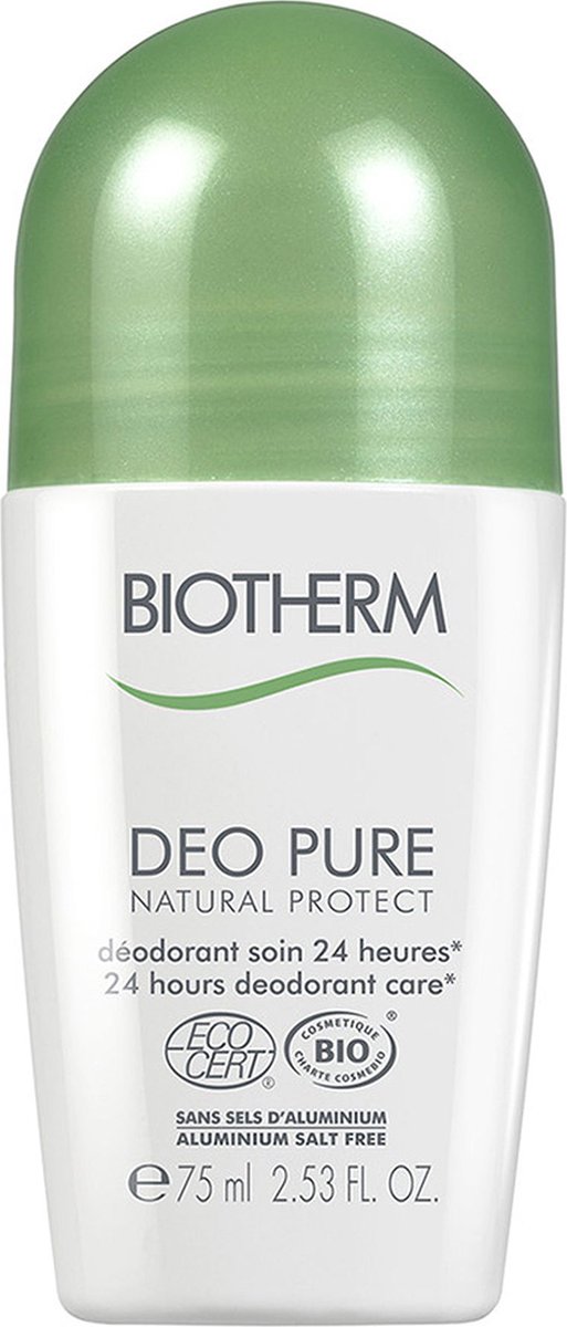 Biotherm Body Deo Pure 24 Hours Deodorant Care Roll-on Gevoelige Huid 75ml