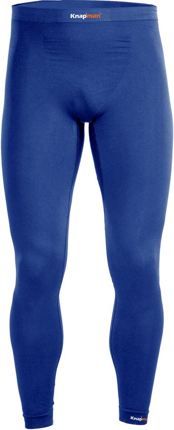 Knapman Zoned Compression Long Pants 25% Royal Blue | Lange Compressiebroek - Compressie Leggings voor Heren | Maat L