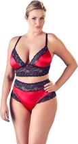 Satijnen Lingerie Set Met Kant - Sexy Lingerie & Kleding - Lingerie Dames - Dames Lingerie - XL - BH-sets / Lingerie