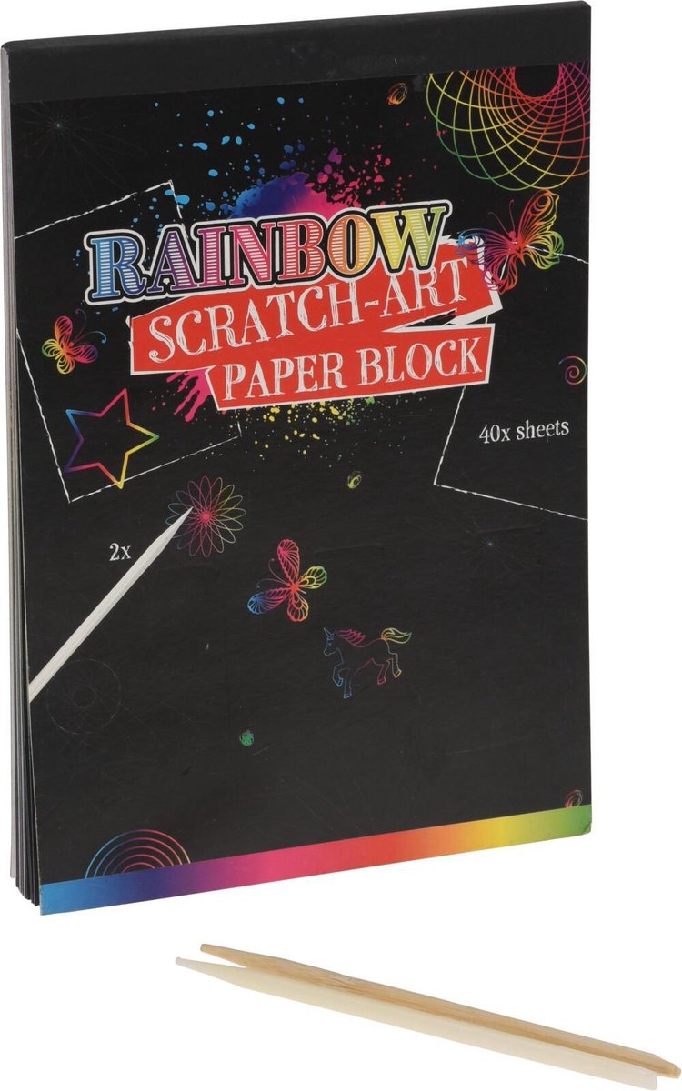 Krasblok regenboog