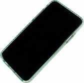 Apple iPhone Xs Max - Silicone transparante soft hoesje Emma groen - Geschikt voor