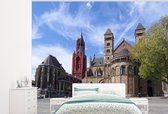 Behang - Fotobehang Oud - Architectuur - Maastricht - Breedte 375 cm x hoogte 300 cm