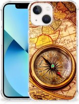 Telefoon Hoesje iPhone 13 mini Hoesje met transparante rand Kompas