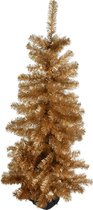 Kunstboom/kunst kerstboom goud 120 cm - Kunst kerstboompjes/kunstboompjes