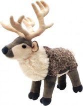knuffel rendier junior 30 cm pluche grijs/beige
