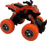 quad pull-back 11,5 cm staal/die-cast oranje
