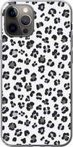 Coque iPhone 13 Pro - Imprimé panthère - Grijs - Abstrait - Siliconen