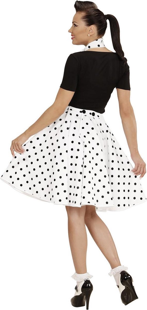 Likken Vergelijkbaar blouse Retro rok en sjaaltje jaren 50 voor dames - Verkleedkleding - One size" |  bol.com