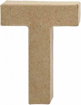 letter T papier-m√¢ch√© 10 cm