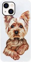 ADEL Siliconen Back Cover Softcase Hoesje Geschikt voor iPhone 13 Mini - Yorkshire Terrier Hond