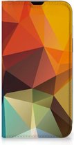 Smartphone Hoesje Geschikt voor iPhone 13 Leuk Book Case Polygon Color