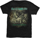 Iron Maiden - From Fear To Eternity Distressed Heren Tshirt - 2XL - Zwart