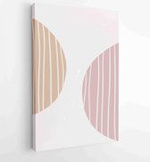 Canvas schilderij - Abstract organic shape Art design for poster, print, cover, wallpaper, Minimal and natural wall art. Vector illustration. 2 -    – 1834428184 - 50*40 Vertical