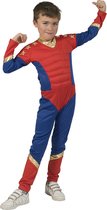 Verkleedpak superheld jumpsuit jongen Super Boy 140