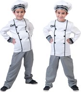 Eten & Drinken Kostuum | Chef Kok REMIE Kind Kostuum | Maat 128 | Carnaval kostuum | Verkleedkleding