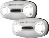 Batterie de lumière d'aimant mené | BEE SAFE 2 pack blanc  | feux de circulation | lampe magnétique