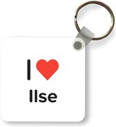 Sleutelhanger - Uitdeelcadeautjes - I love - Ilse - Meisje - Plastic