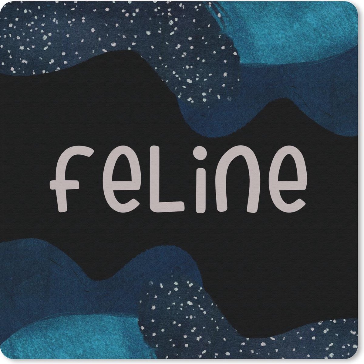 Muismat - Mousepad - Feline - Pastel - Meisje - 30x30 cm - Muismatten