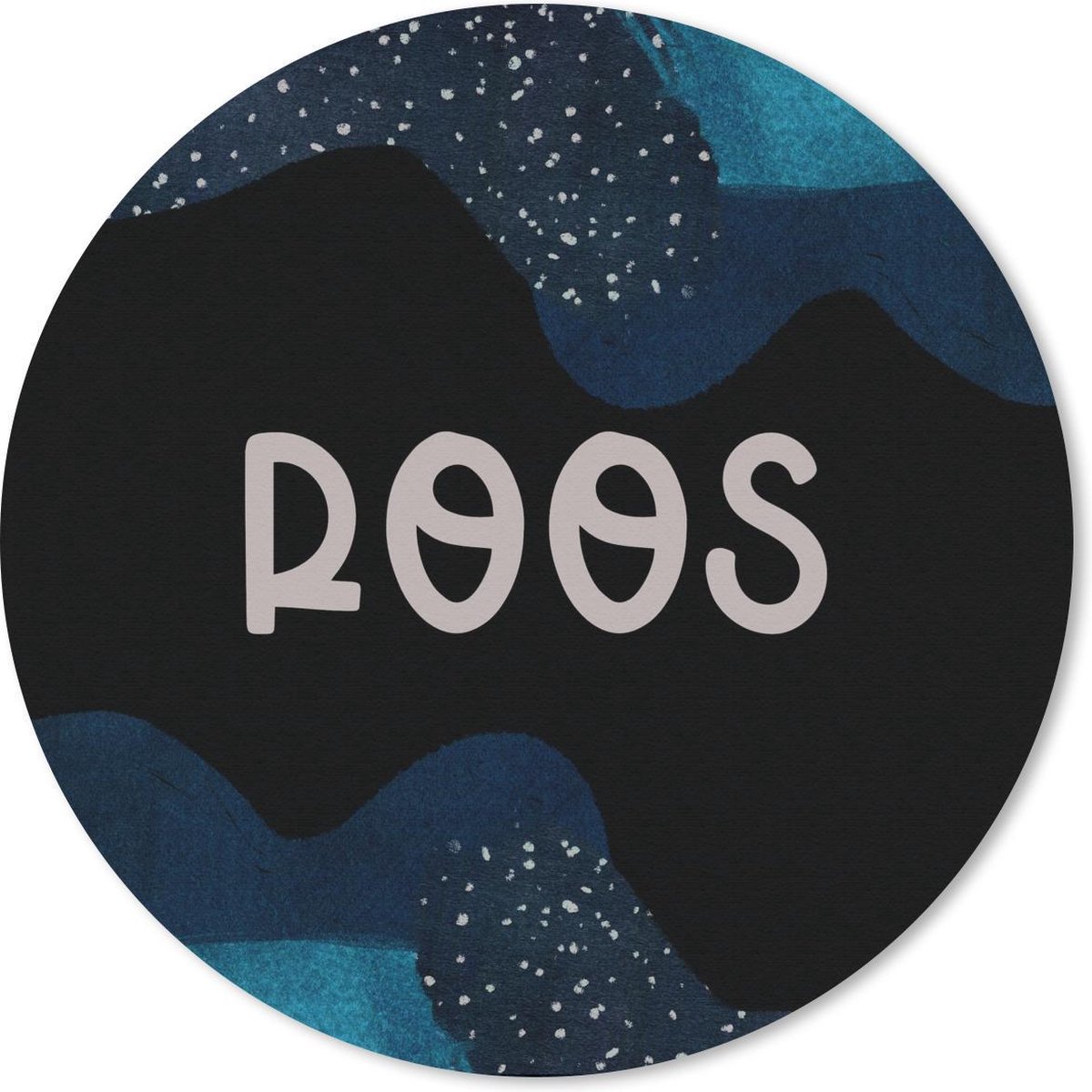 Muismat rond 20x20 cm - Mousepad Roos - Pastel - Meisje - Ronde muismatten