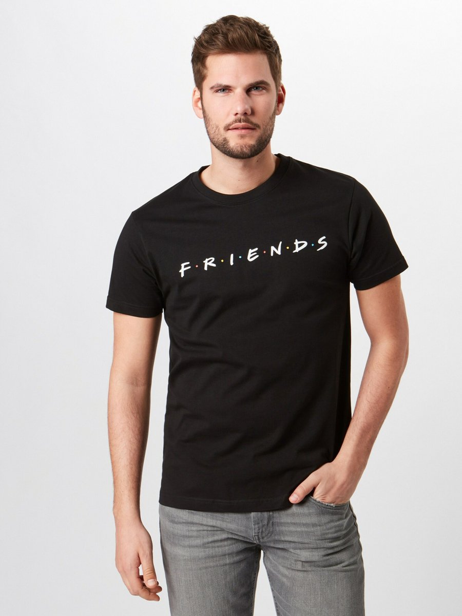 Merchcode Friends Friends Logo Heren Tshirt L Zwart